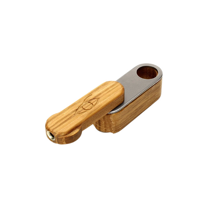 portable folding wooden smoking pipe