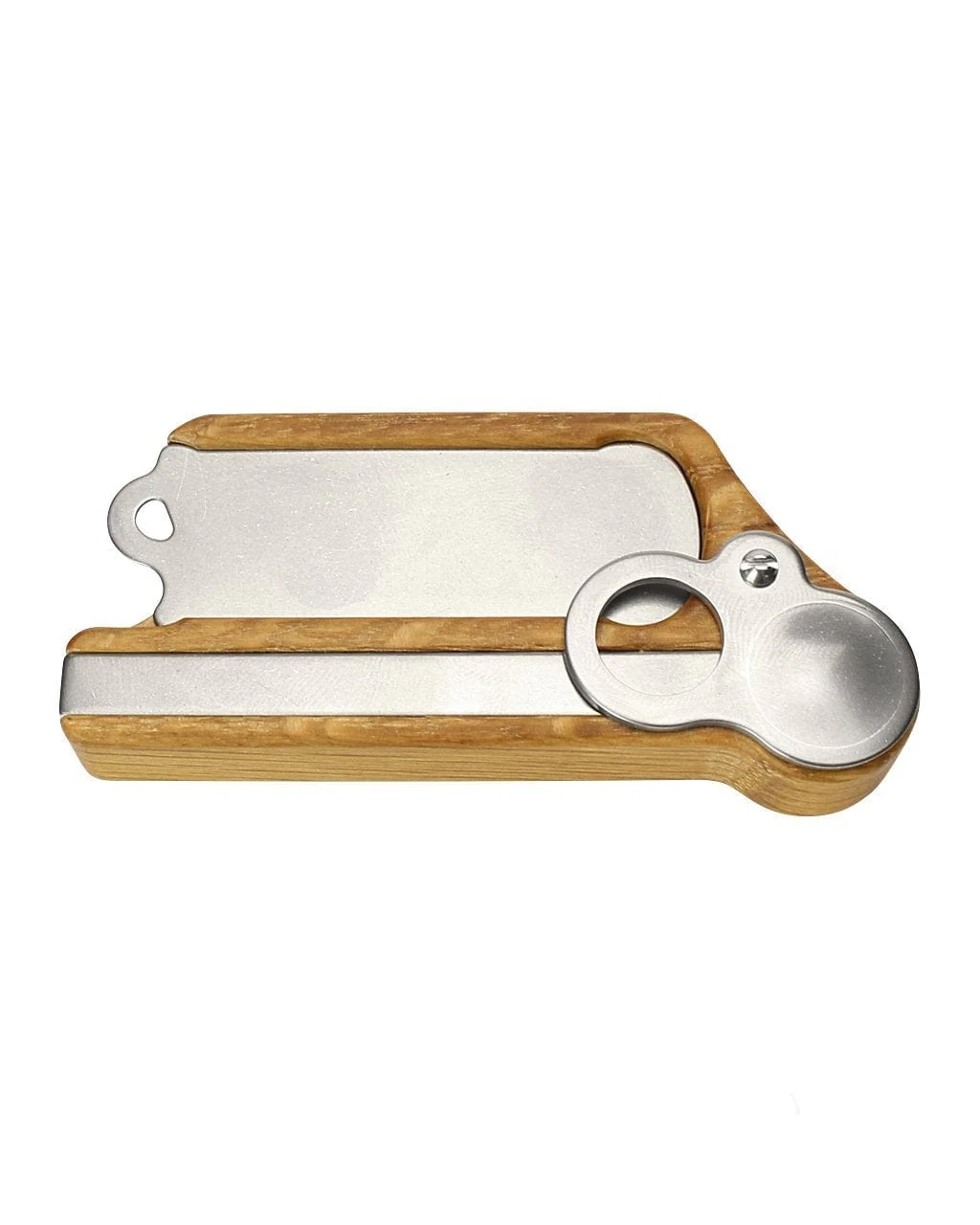 compact smoking pipe with stash compartment