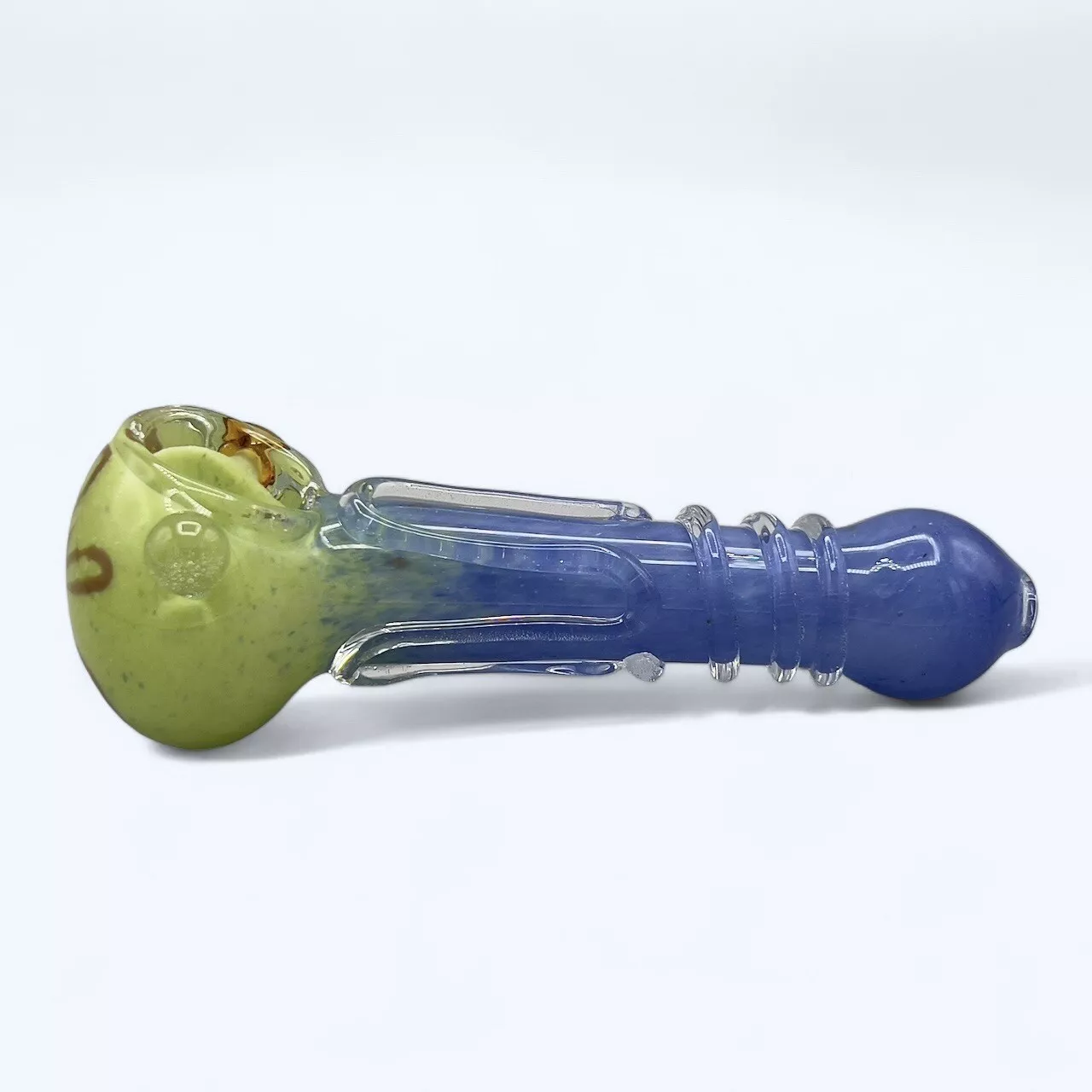 Glass Green and Blue Pipe