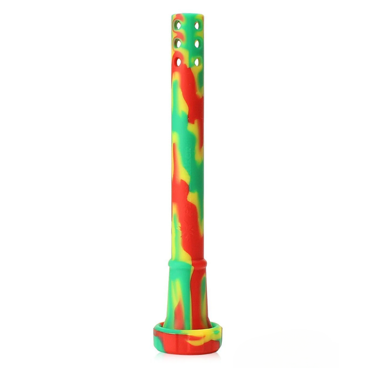 Piecemaker silicone downstem for bong, unbreakable bong diffuser stem, flexible silicone downstem.