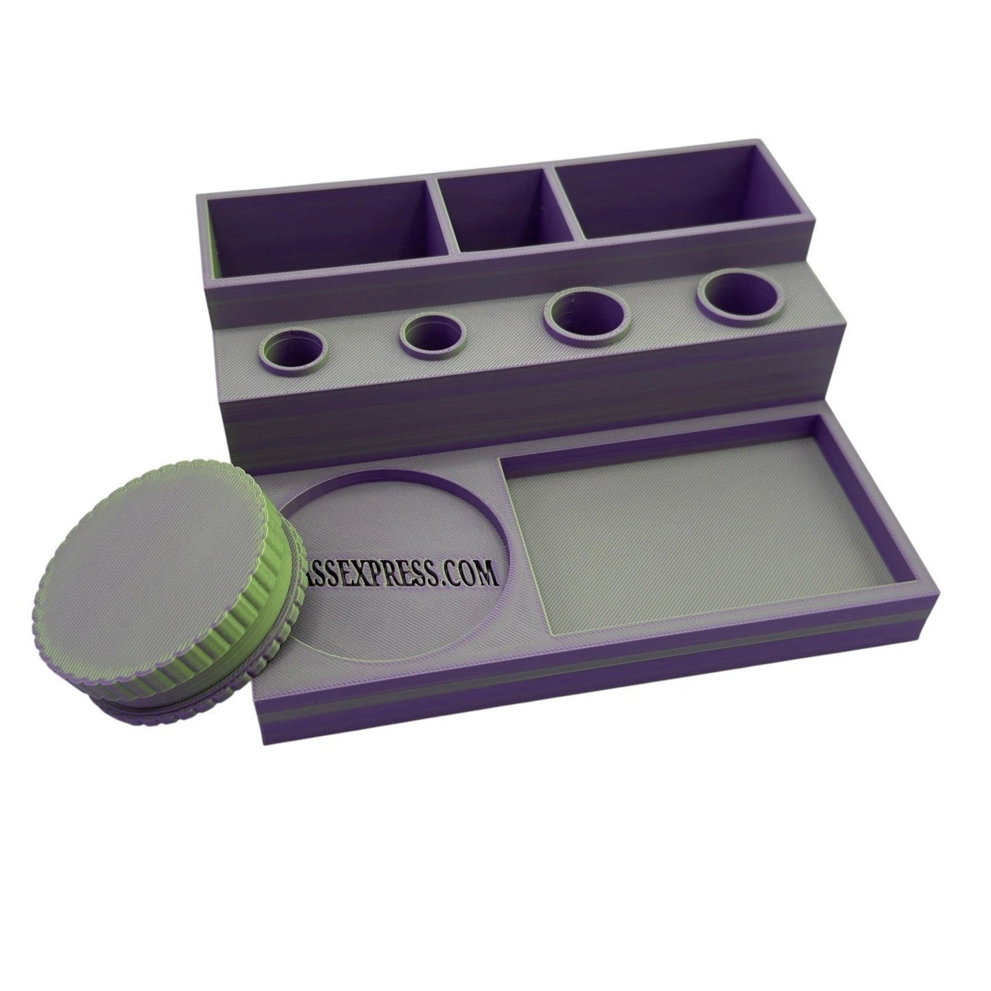 14mm and 18mm glass slide holder rolling tray