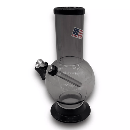 Acrylic Plastic Black Bong Water Pipe Water Bubbler Tobacco Hookah USA Made - 8" Tall - Glass Express USA