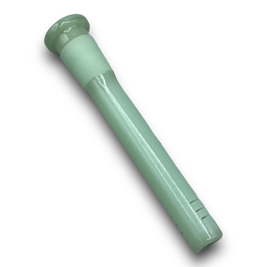 3.5" Inch Glass Downstem Water Pipe Hookah Diffuser Down Stem 6 Cuts - Slime Green