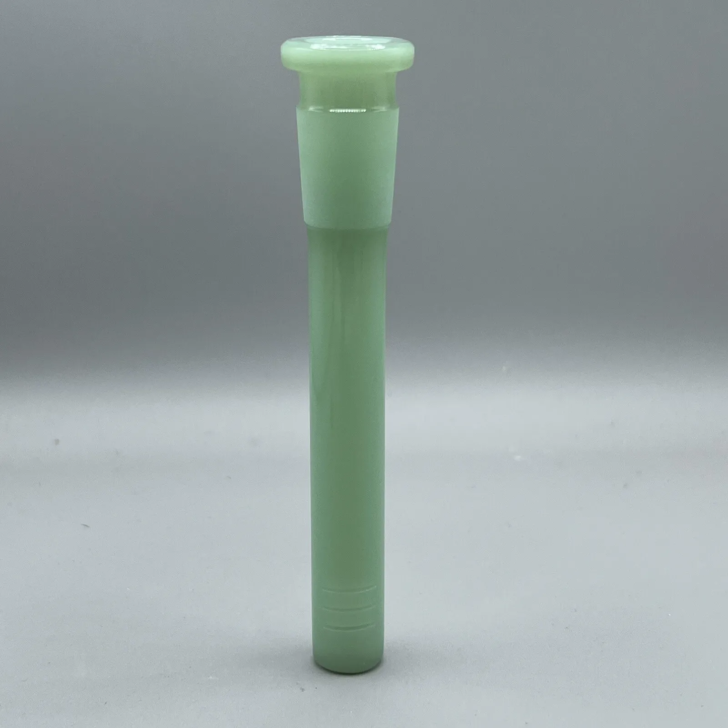 Glass Downstem Water Pipe Hookah Diffuser Down Stem 6 Cuts - Slime Green - 3.5"