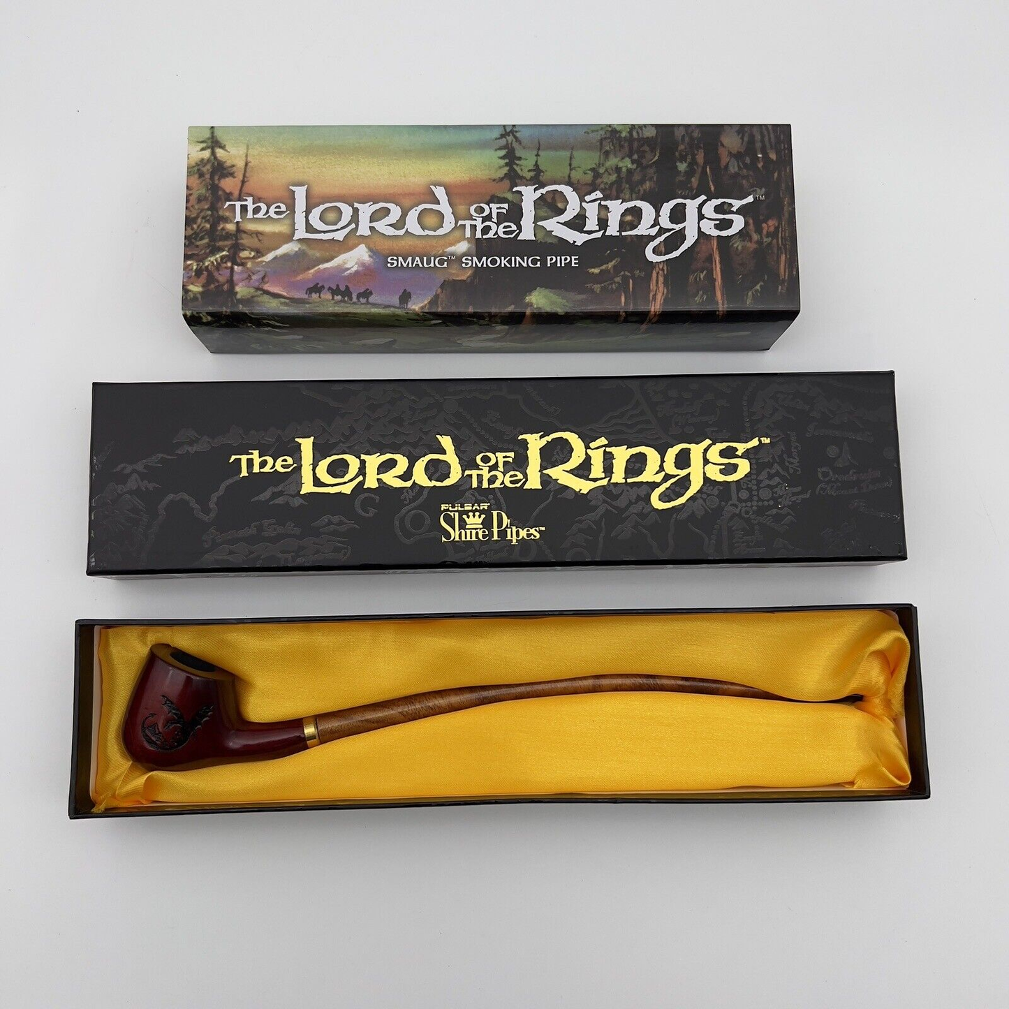 Lord Of The Rings Sherlock Smaug Smoking Pipe 11.5" Churchwarden Gandalf Hobbit