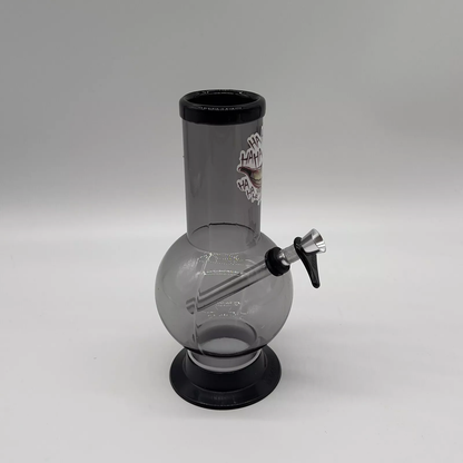 Acrylic JOKER "Ha Ha Ha" Plastic Bong Water Pipe Water Bubbler Tobacco Decal Hookah Black - 8"