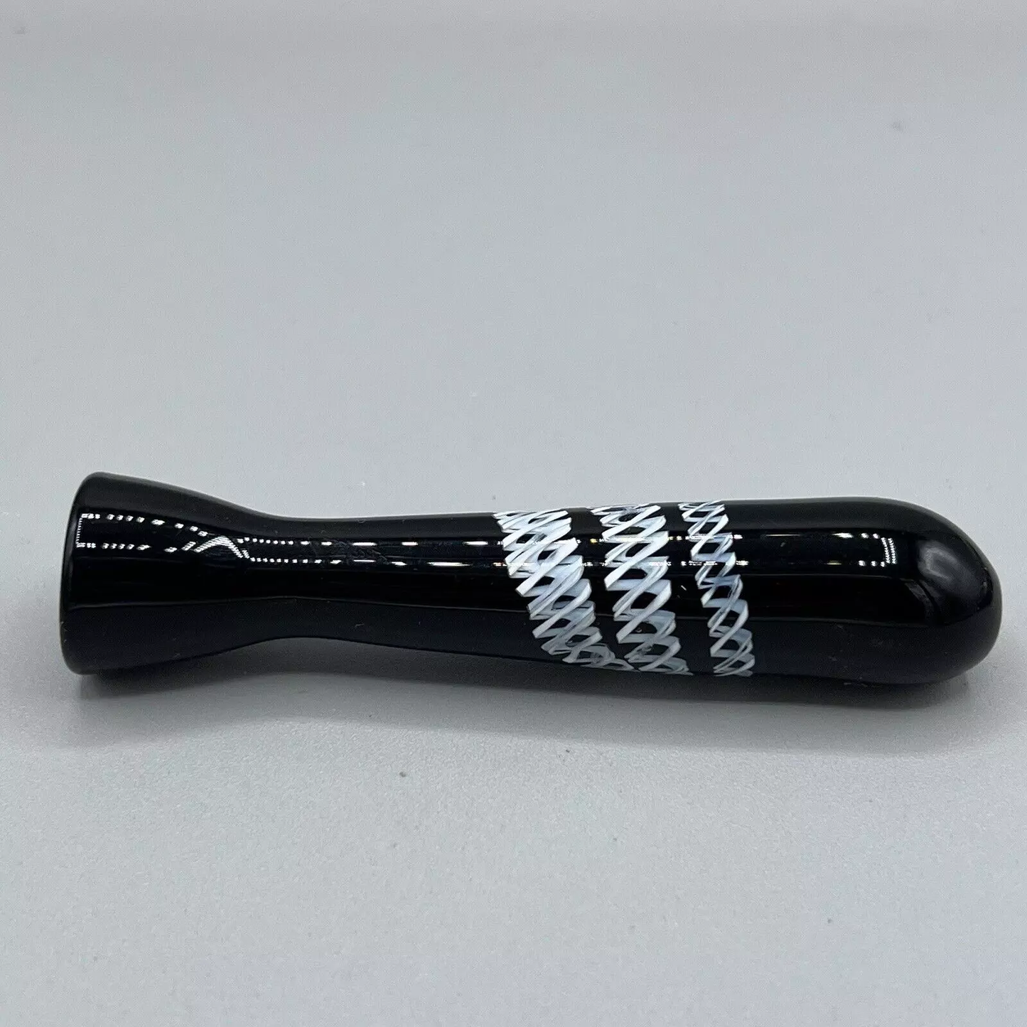 Glass One Hitter Portable Travel Smoking Pipe - Black