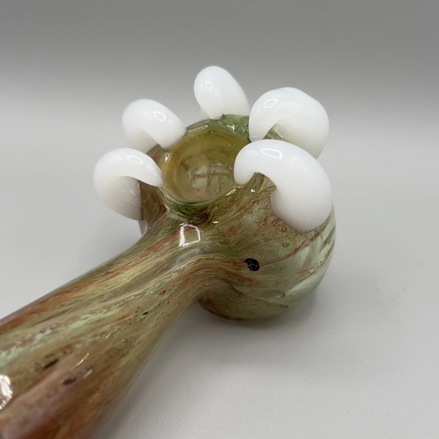 Glass Pipe Bowl Thick Glass Pipe For Smoking Tobacco Pipes - 5" - White Claw