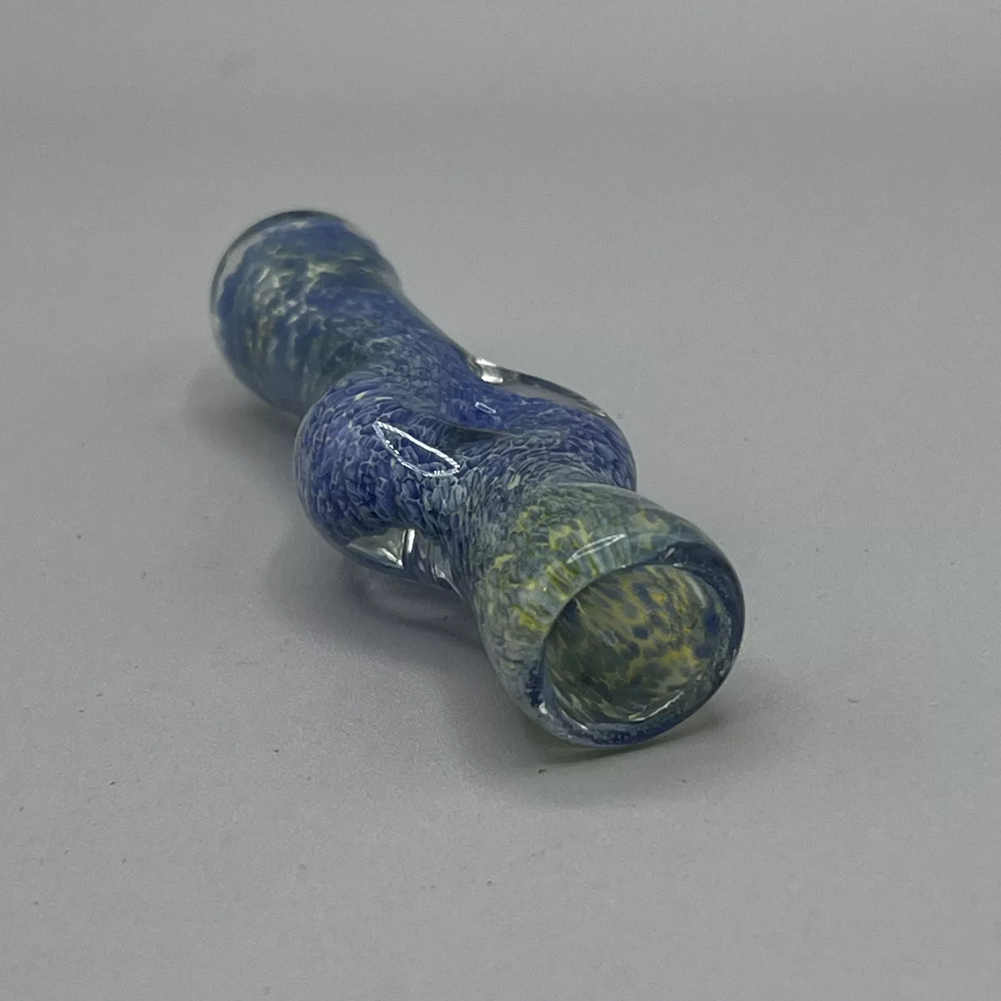 One Hitter Tobacco Glass Pipe One Hit Bowl Pipe Blue - 3" inch