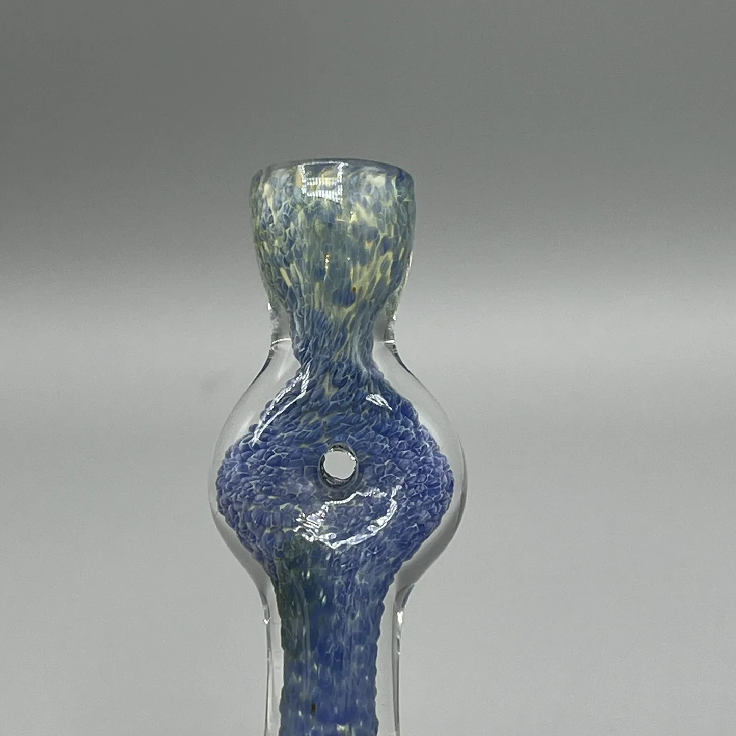 One Hitter Tobacco Glass Pipe One Hit Bowl Pipe Blue - 3" inch