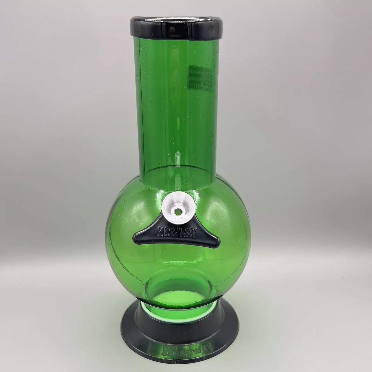 Acrylic Plastic Bong Water Pipe Bubbler - 2" Diameter - 8" Tall - Green