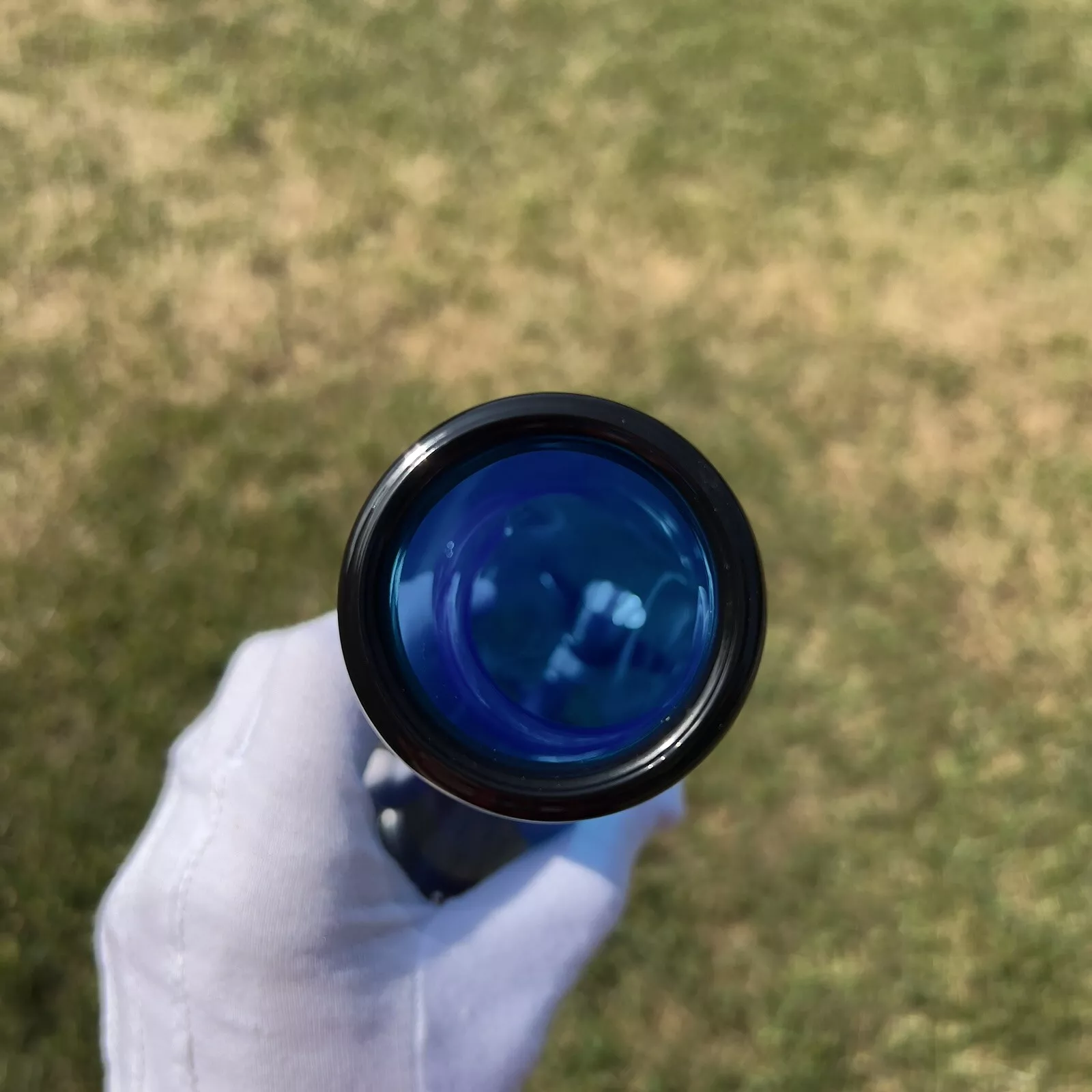 view of 2 inch diameter of mouthpiece.