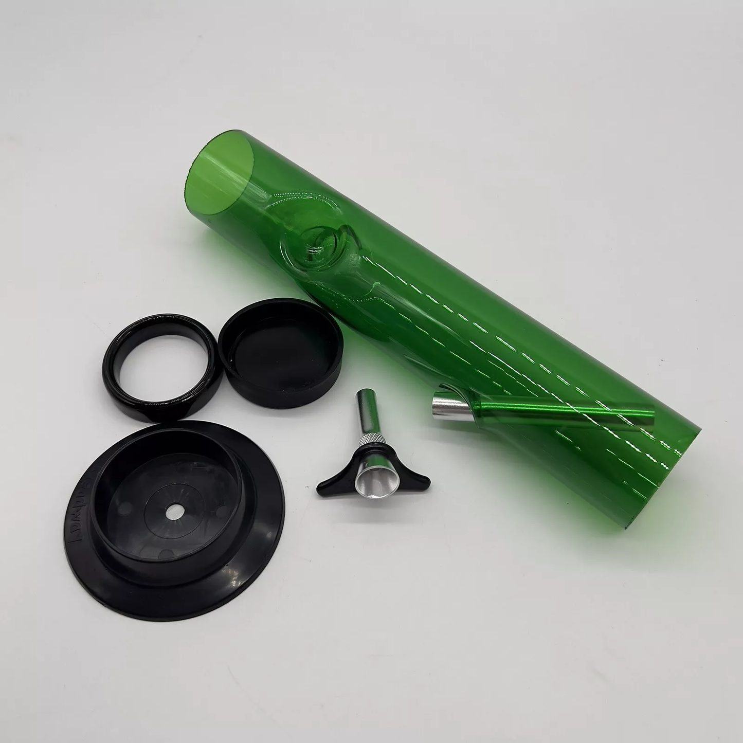 Acrylic Plastic 10" Ice Catcher Bong - Green