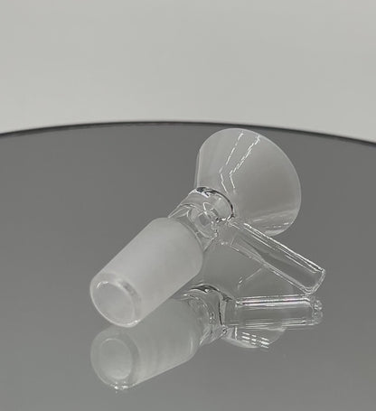 14mm Glass Bowl Piece Slide - White Funnel