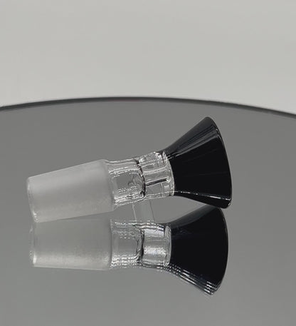 14mm Glass Bowl Piece Slide - Black Funnel