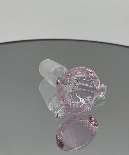 14mm Glass Bowl Piece Slide - Pink Funnel